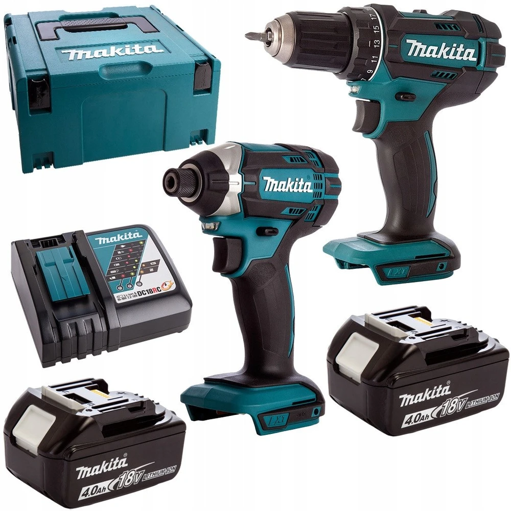 Makita įrankių komplektas DLX2127MJ 18V 2X4,0Ah Li-ion (DDF482+DTD152)