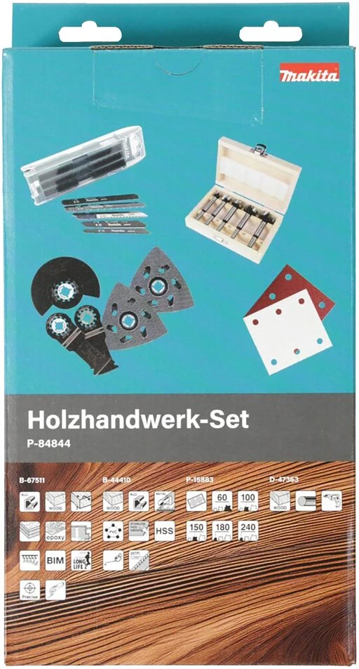 Įrankių rinkinys Makita P-84844 Rinkinys rzemiosł rzemiosło drewniane