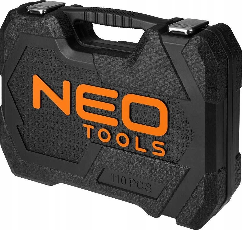 Neo 110 dalių raktų rinkinys 1/2", 1/4", satininis