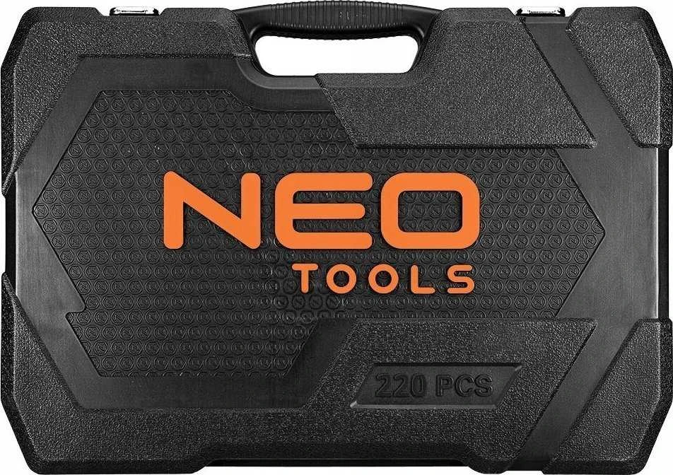 Neo 220 dalių raktų rinkinys 1/2", 3/8", 1/4"