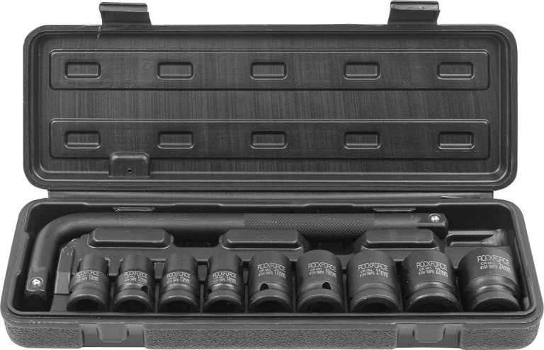 Įrankių rinkinys Rockforce Įrankių rinkinys udarowych 1/2" 10el. (10-24mm)