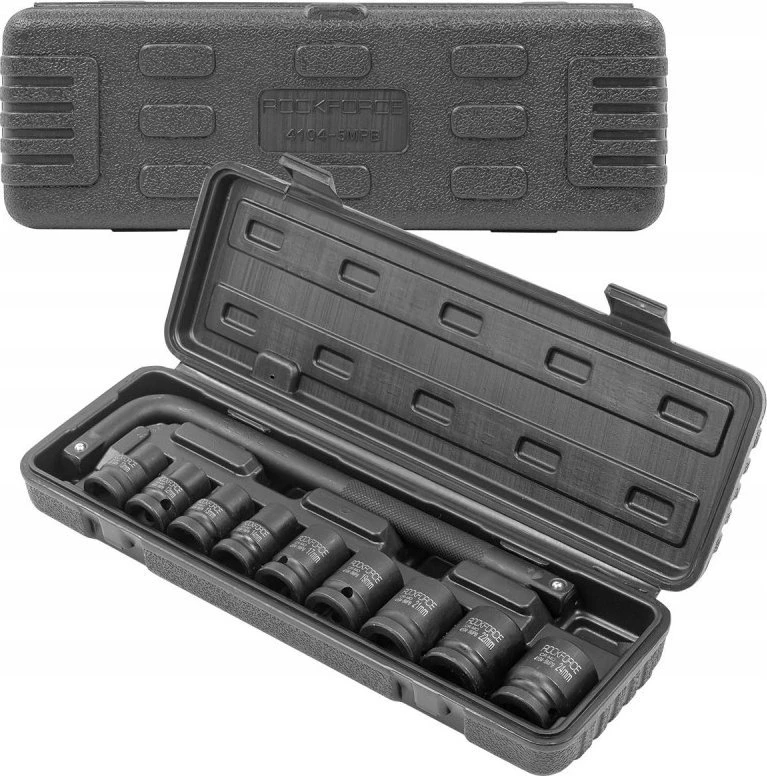Įrankių rinkinys Rockforce Įrankių rinkinys udarowych 1/2" 10el. (10-24mm)