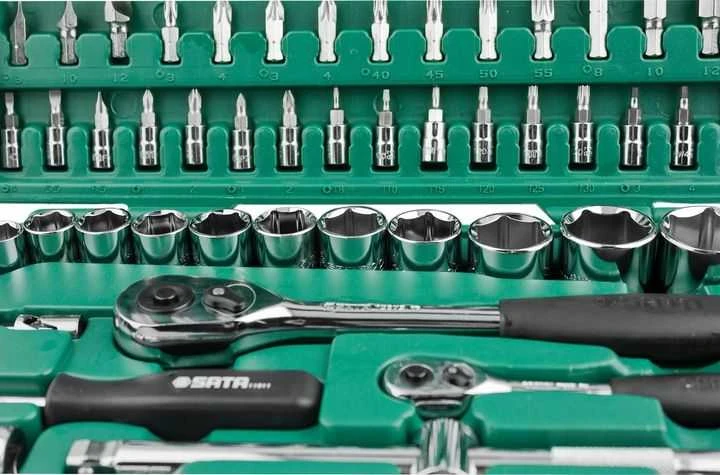 SATA. Rinkinys KLUCZY 88el 1/2" / 1/4"