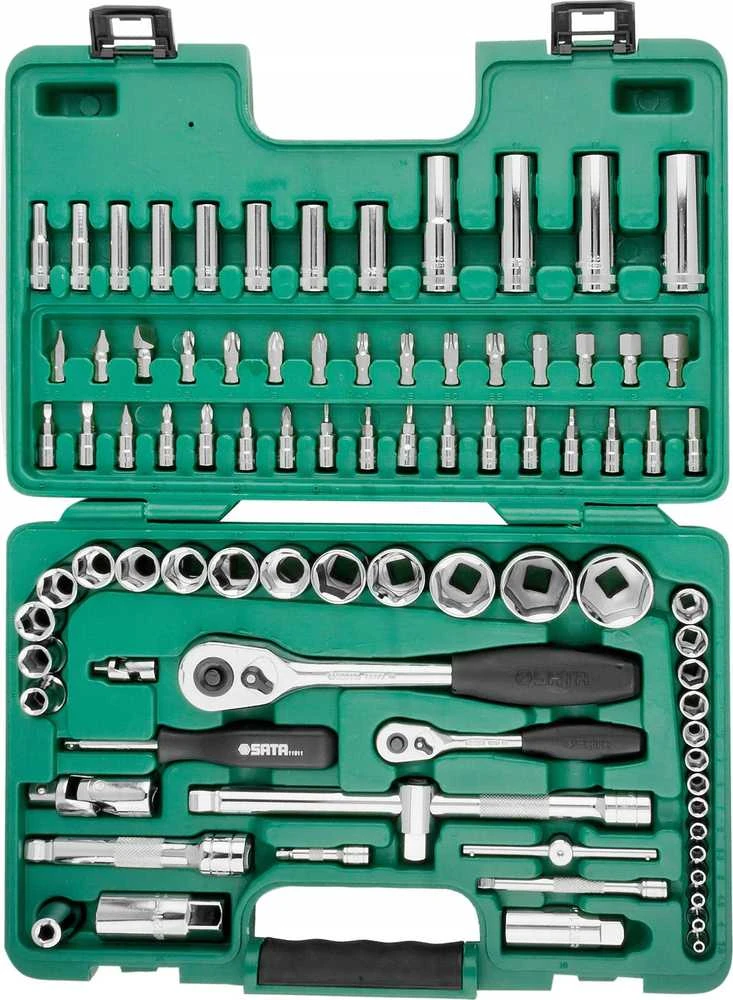 SATA. Rinkinys KLUCZY 88el 1/2" / 1/4"