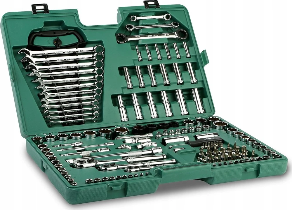 SATA Rinkinys KLUCZY 150el 1/4" 3/8" 1/2"WALIZKA