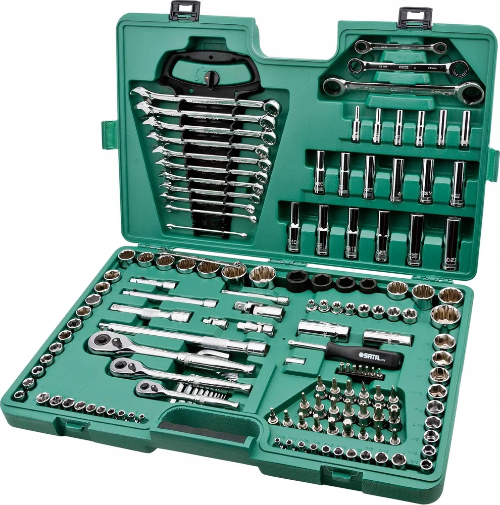 SATA Rinkinys KLUCZY 150el 1/4" 3/8" 1/2"WALIZKA