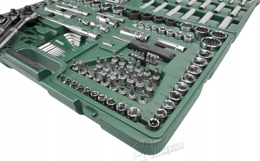 SATA Rinkinys KLUCZY 150el 1/4" 3/8" 1/2"WALIZKA