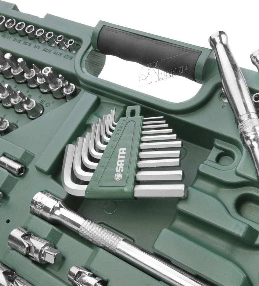 SATA Rinkinys KLUCZY 150el 1/4" 3/8" 1/2"WALIZKA
