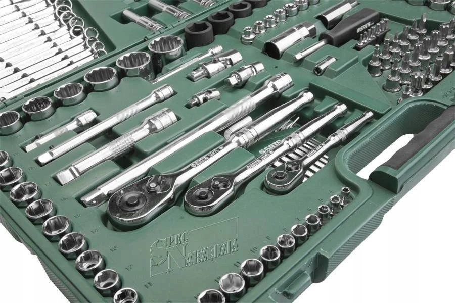 SATA Rinkinys KLUCZY 150el 1/4" 3/8" 1/2"WALIZKA