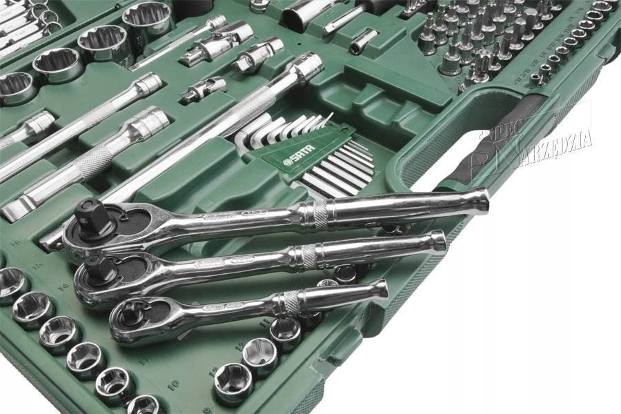 SATA Rinkinys KLUCZY 150el 1/4" 3/8" 1/2"WALIZKA