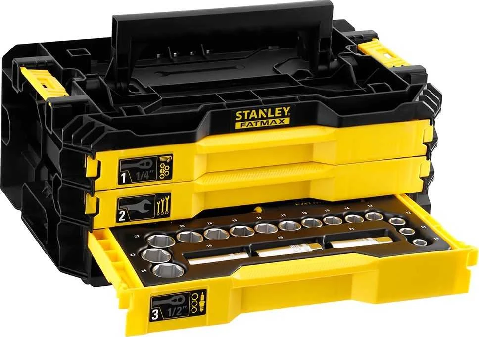 Įrankių komplektas Stanley FatMax L-STAK; 126 vnt.