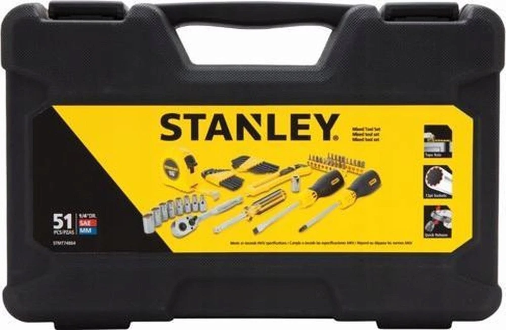 Įrankių komplektas Stanley STMT0-74864; 51 vnt.