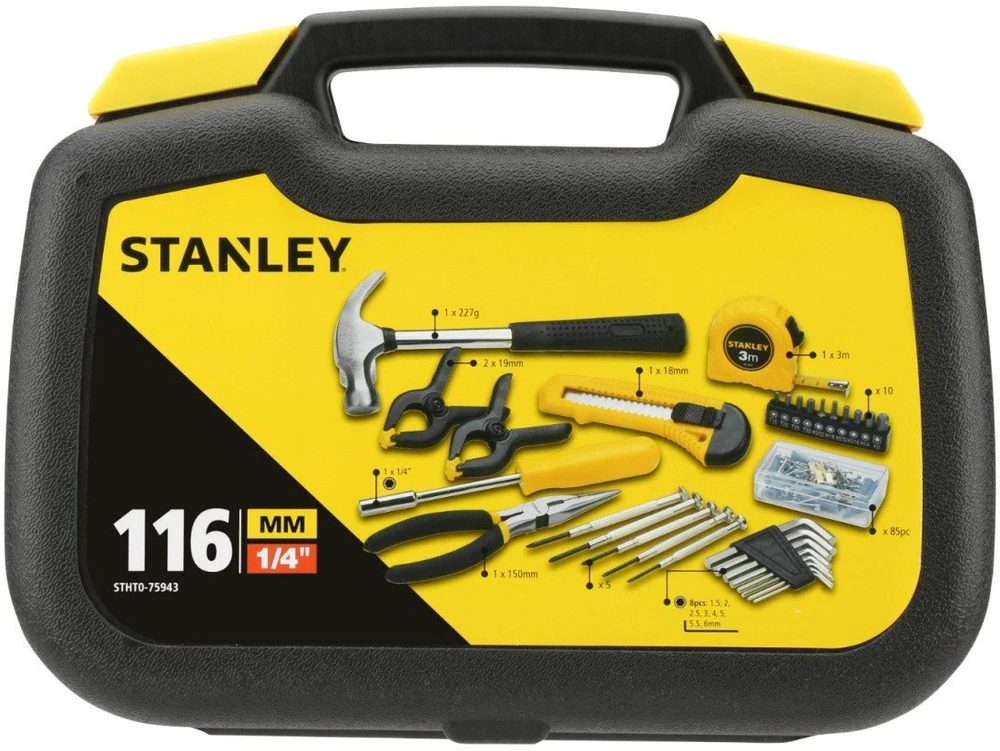 STANLEY ĮRANKIŲ RINKINYS 116 vnt. LAGAMINE