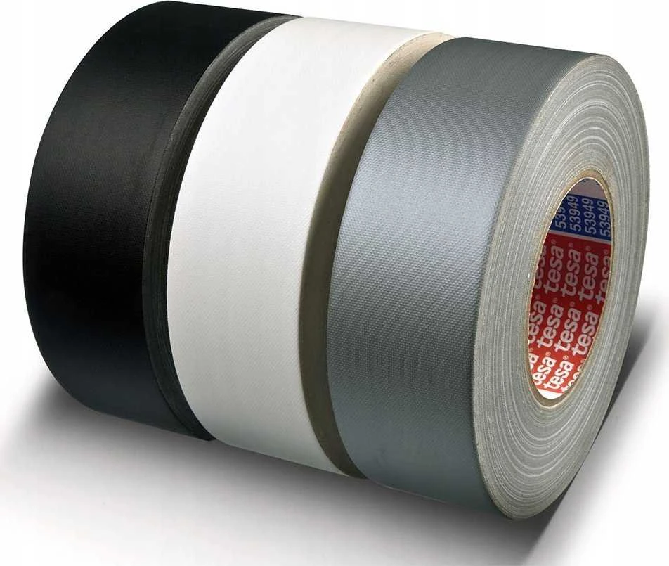 Tesa Klejenie tkanin 50m x 50mm Gaffer tape sidabrinė 53949