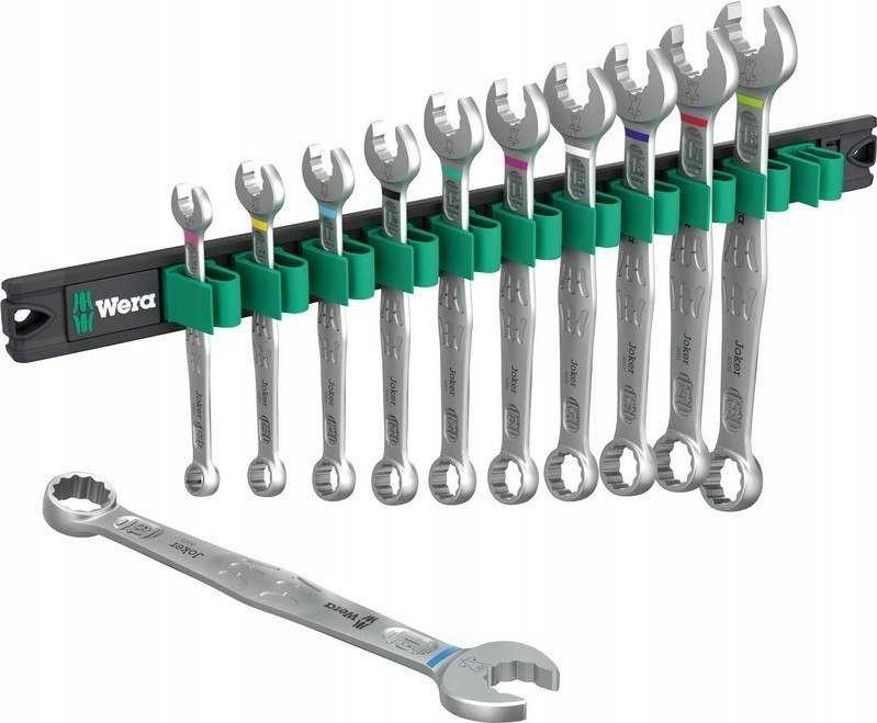Įrankių rinkinys Wera Wera 9640 magnetic strip 6003 Joker 1, 11 pieces, wrench (combination wrench set)