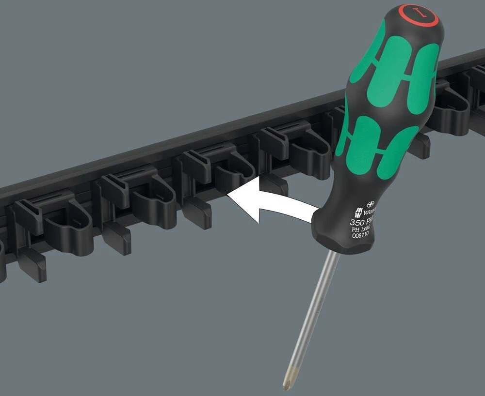 Rinkinys Wera įrankiai Wera 9650 magnetinė juostelė Kraftform atsuktuvų rinkinys, 9 vnt