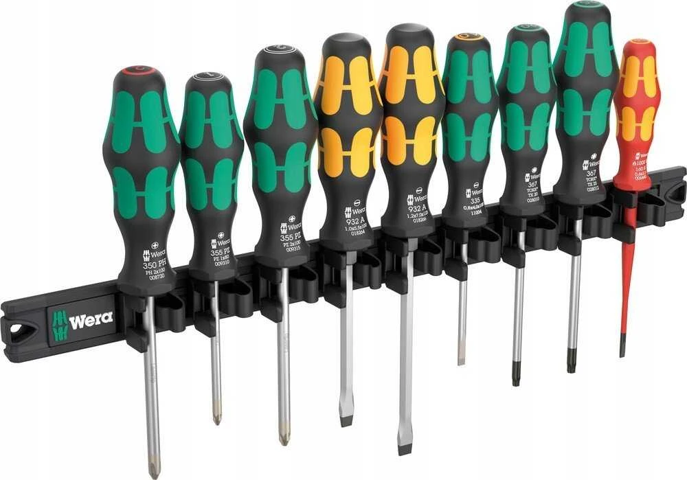 Rinkinys Wera įrankiai Wera 9650 magnetinė juostelė Kraftform atsuktuvų rinkinys, 9 vnt