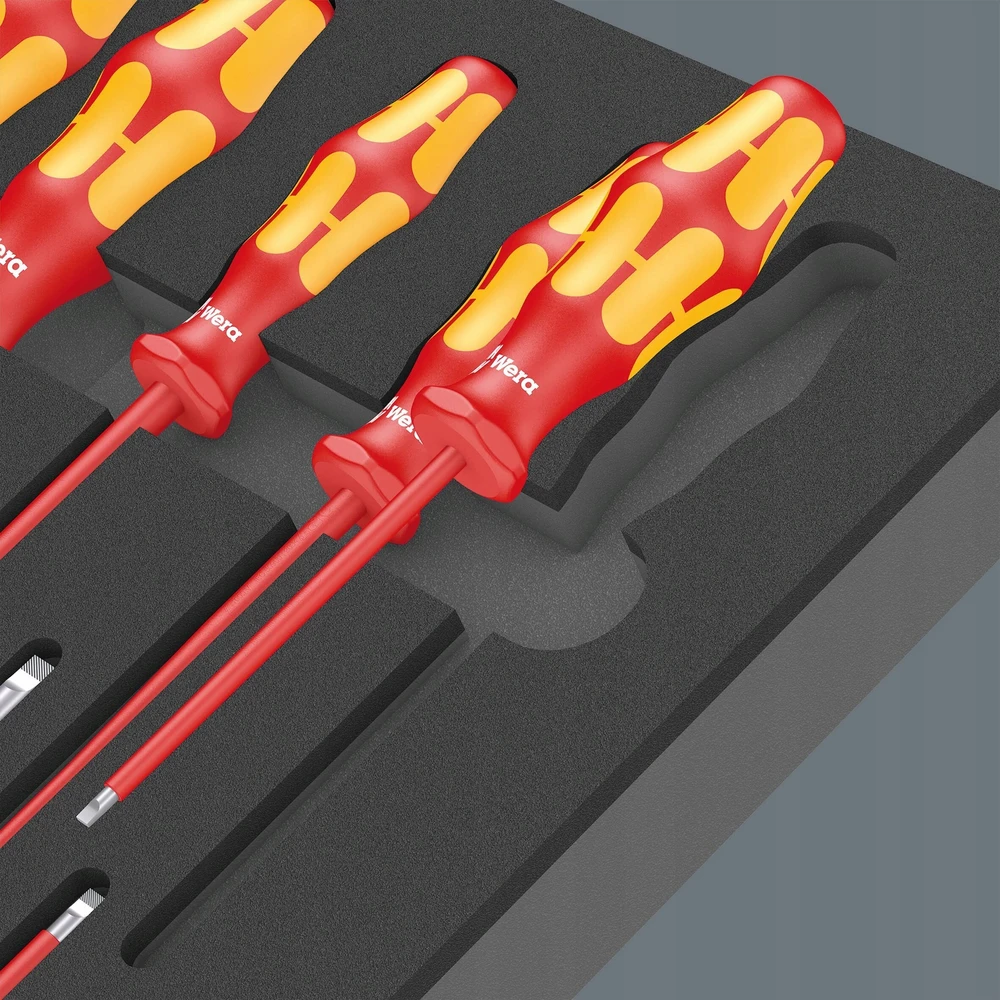 Įrankių rinkinys Wera Wera 9711 foam insert VDE screwdriver set 1, 16 pieces (juodas/pilkas, in foam insert for workshop trolley)