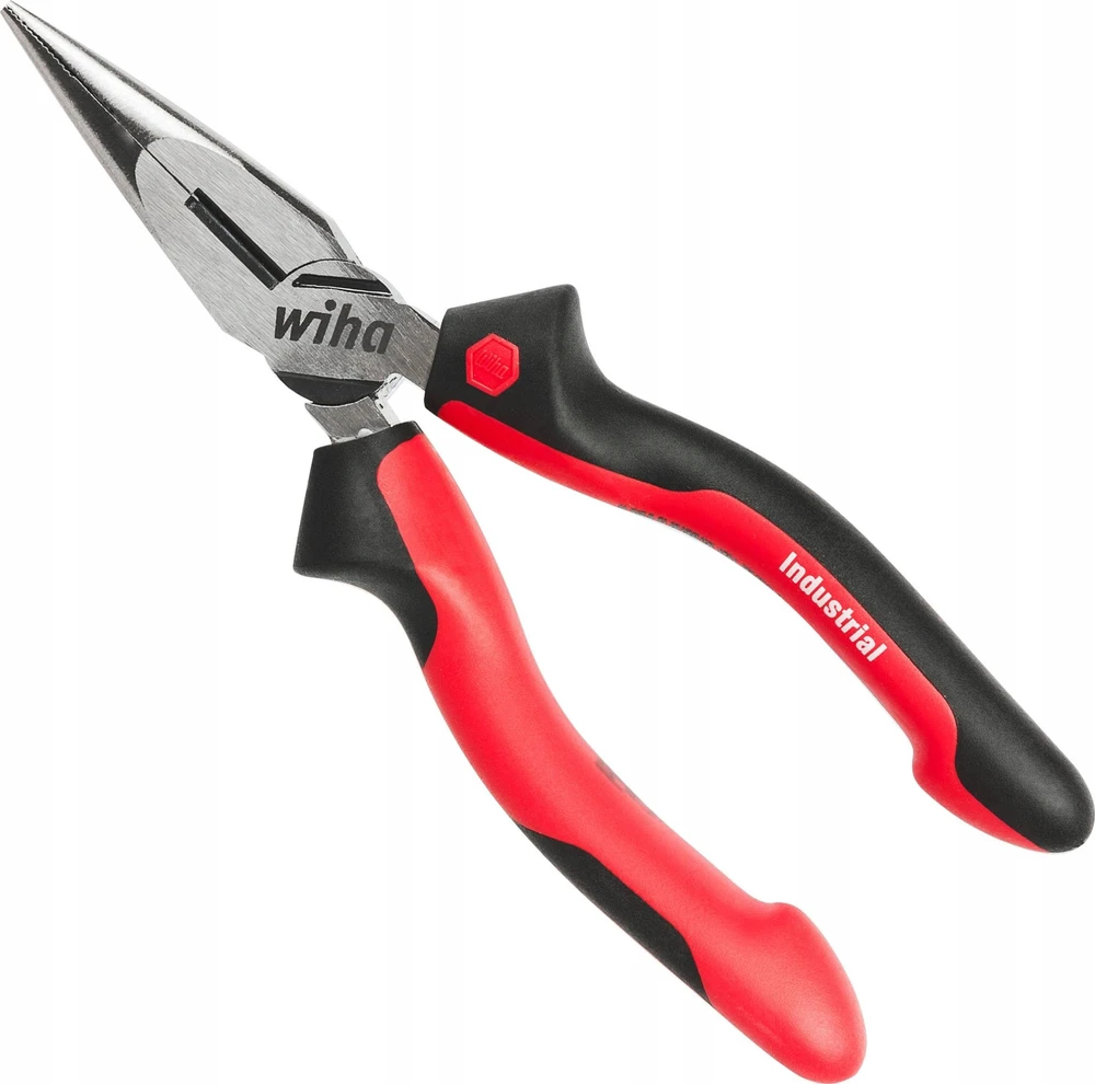Wiha pramoninės pusapvalės replės su tiesiu ašmeniu 160 mm