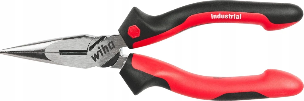 Wiha pramoninės pusapvalės replės su tiesiu ašmeniu 160 mm