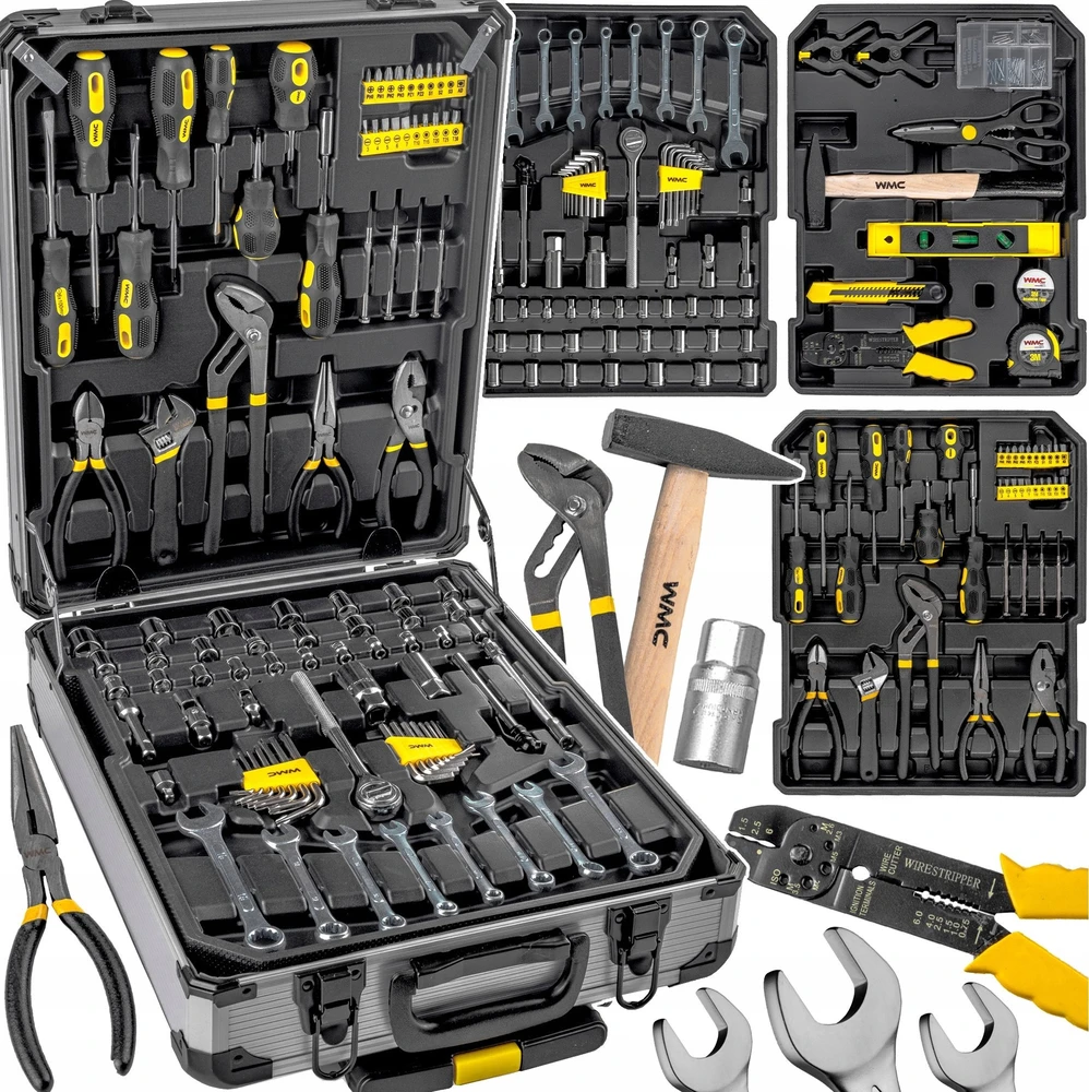 Wmc_Tools Įrankių komplektas su lagaminu WMC TOOLS 186 vnt