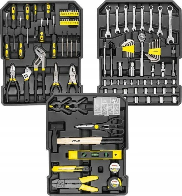 Wmc_Tools Įrankių komplektas su lagaminu WMC TOOLS 186 vnt
