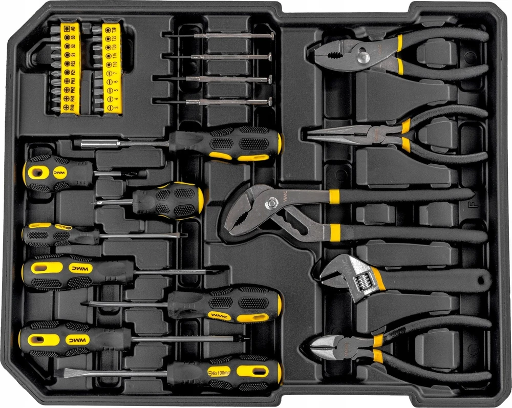 Wmc_Tools Įrankių komplektas su lagaminu WMC TOOLS 186 vnt