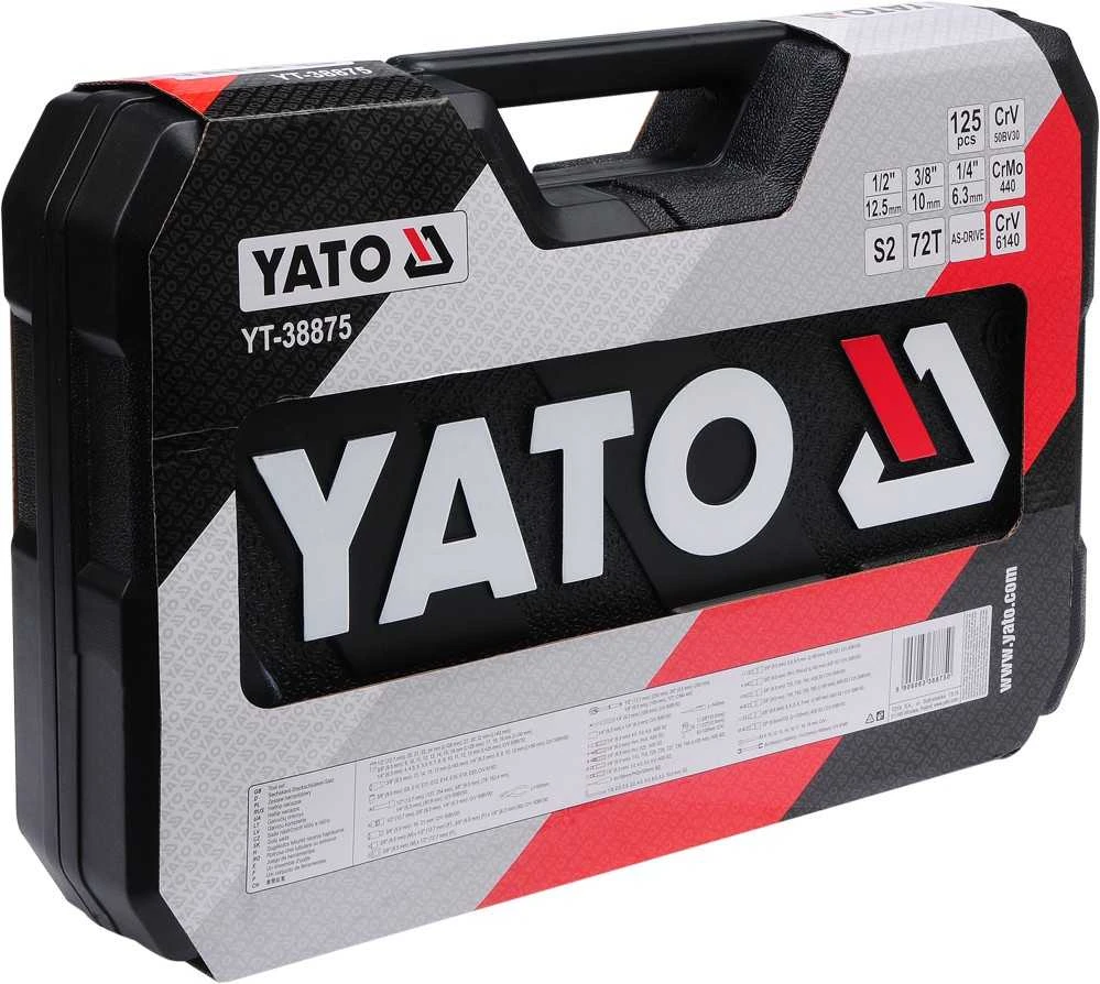 Toya Sa Poland YATO Įrankių rinkinys 126 vnt. 1/2" / 3/8" / 1/4" 38875