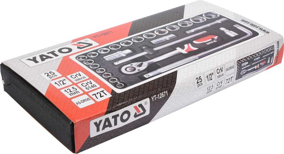 Įrankių rinkinys Yato 25 el. (YT-12671)