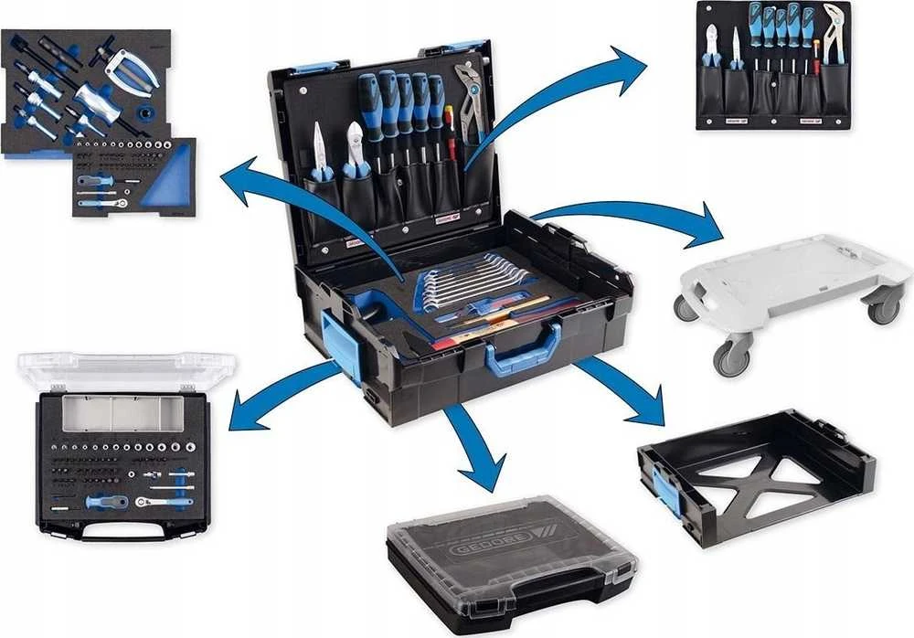 Įrankių vežimėlis Gedore GEDORE Cover Tool Card Empty invl. Assembly Kit