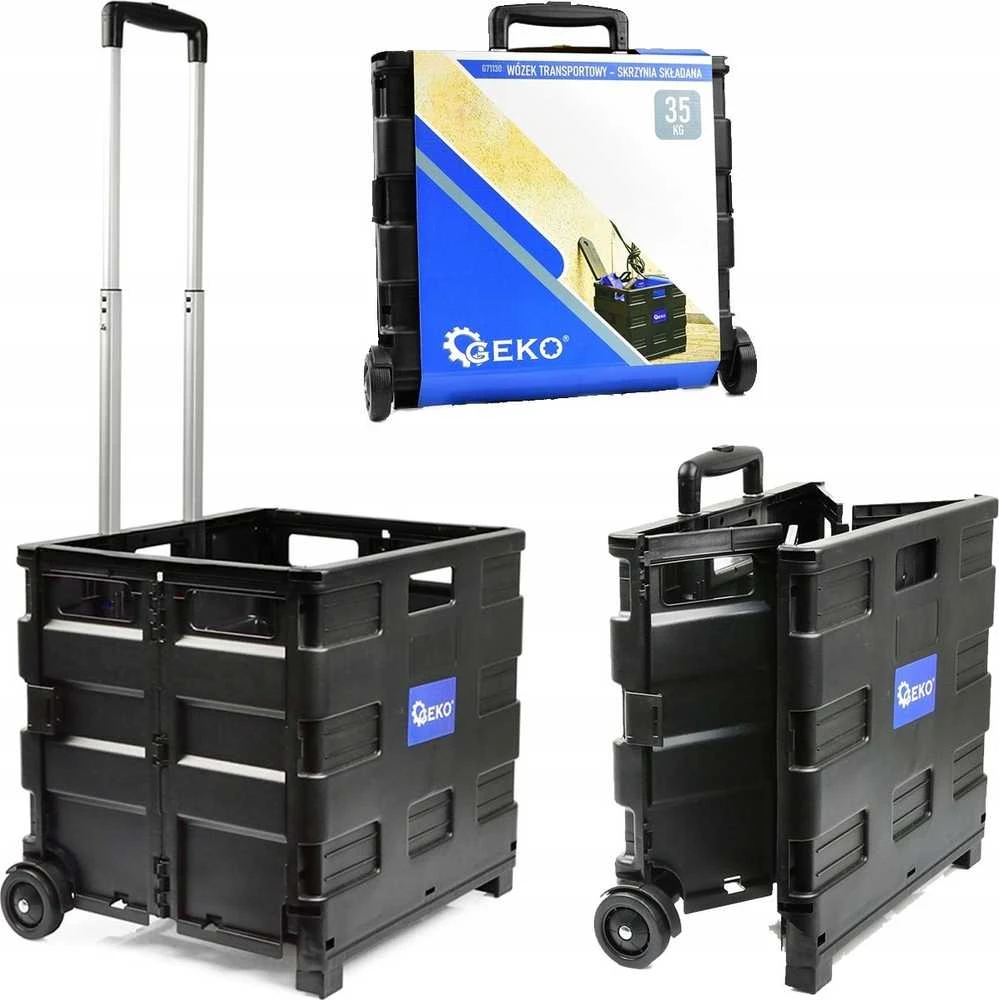 Įrankių vežimėlis Geko Transportavimo vežimėlis - sulankstoma dėžė 35kg (4)