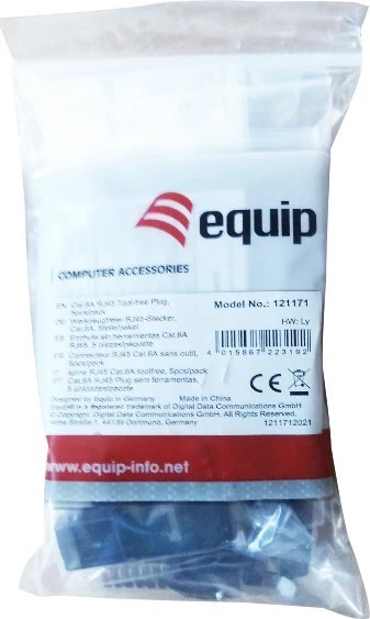 Įrengti Equip 121171 RJ-45 kištukas Nikelis