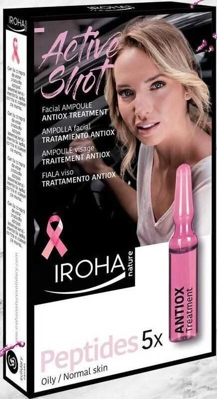 Veido odos ampulės su peptidais Iroha Energy Antioxidant Treatment Ampoule Shot, 5 x 1,5 ml