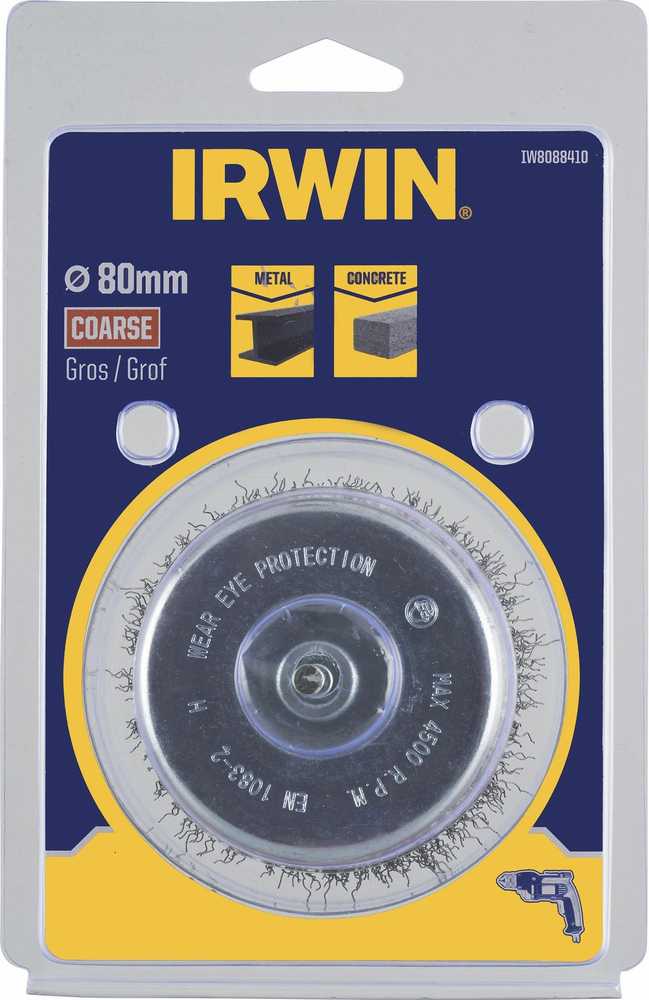 IRWIN KUPOLINIS ŠEPETYS SU KOTELIU 80mm