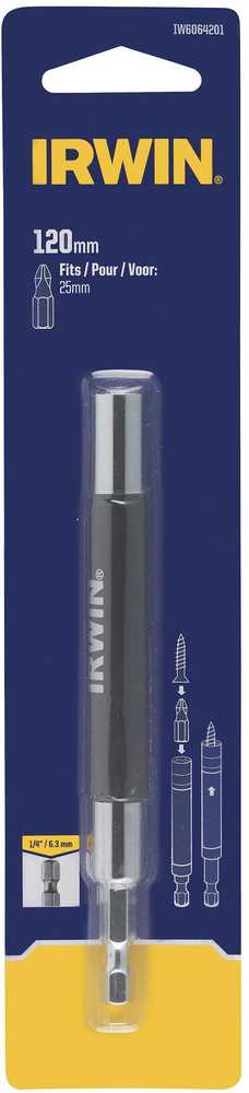 IRWIN UCHWYT MAGNETYCZNY DO BITÓW 120mm Z PROWADNICĄ..