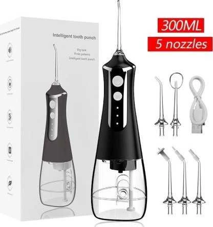 Extralink Beauty Intelligent Vanduo Flosser L10 Juodas | Irygator | 2000mAh, IPX6