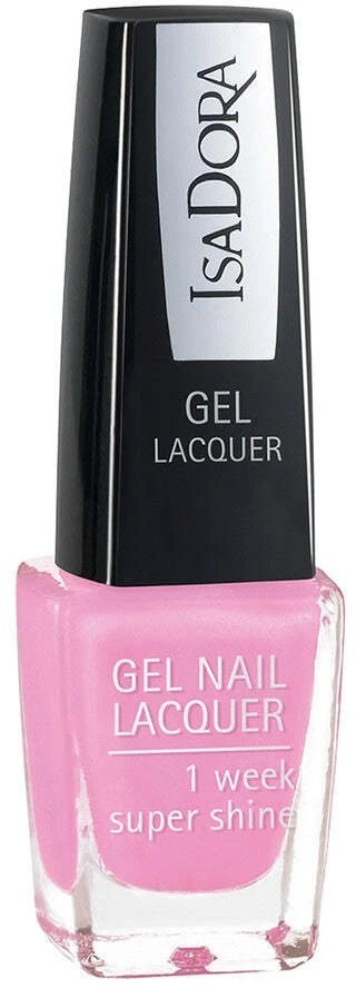IsaDora Gel Lacquer Glossy Finish Nagų lakas 222 Rožinė Bomb, 6 ml
