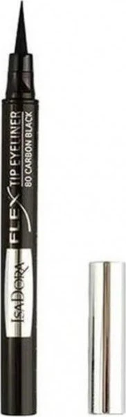 IsaDora Flex Tip liquid eyeliner pen Intense Gel Pieštukas Akių apvadas 80 Carbon Juodas 1.2 ml