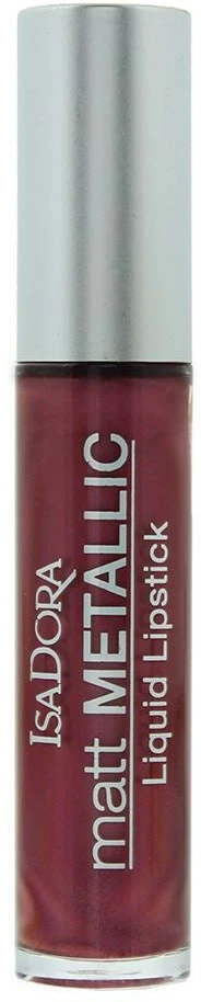 IsaDora Matt Metallic skysti lūpų dažai 83 Burgundijos įkandimas, 7 ml