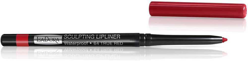 IsaDora Sculpting Atsparus vandeniui Lip Liner Lip Liner 64 True Raudona 0.3 g