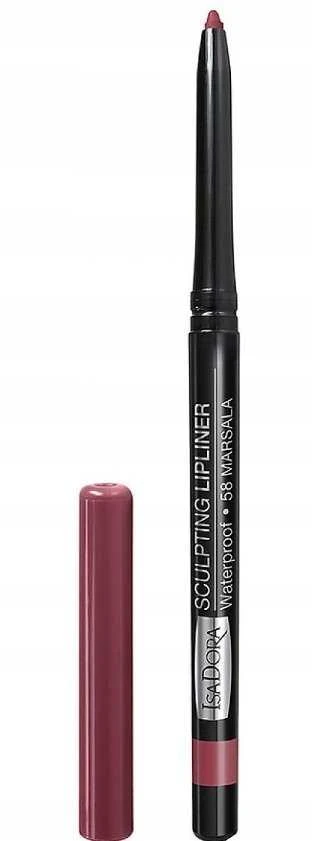 IsaDora Sculpting Atsparus vandeniui Retractable Lip Liner 58 Marsala 0.3 g
