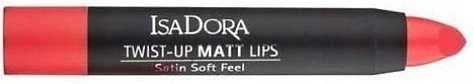 IsaDora Twist-Up Matte Kreminis Lipstick 62 Raving Raudona 3.3 g