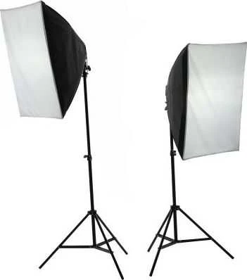 IShoot SOFTBOX 40x40 cm + LEMPUTĖS / LEMPOS E27 dėklas
