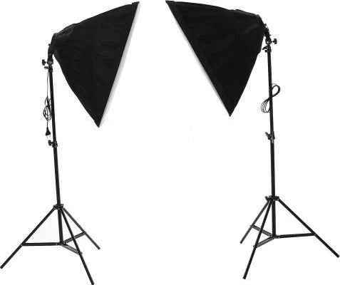IShoot SOFTBOX 40x40 cm + LEMPUTĖS / LEMPOS E27 dėklas