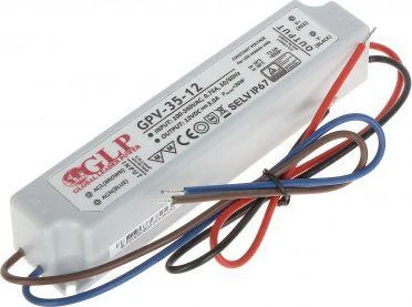 36W LED Maitinimo šaltinis GLP 12V IP67
