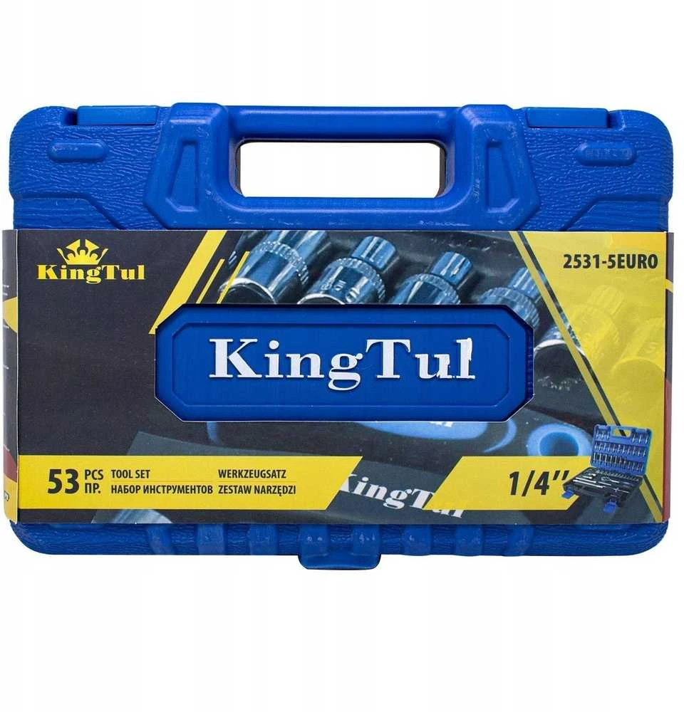 Isma įrankių rinkinys 1/4'' antgaliai galvutės 53 vnt.