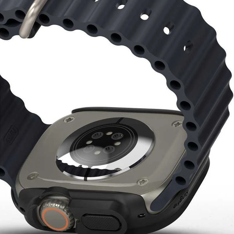 Ringke Išmaniojo laikrodžio Apple ekrano rėmelis, Skaidrus ir Juodos spalvos, 49mm, 2vnt.