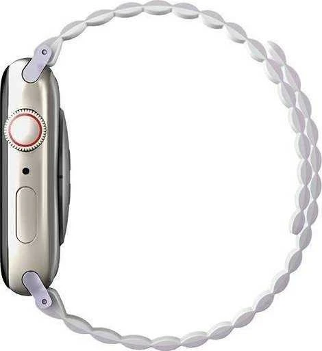 Uniq Išmaniojo laikrodžio Apple Watch 4/5/6/7/SE magnetinis/dvipusis dirželis, Rausvos/Baltos spalvos, 40/41mm