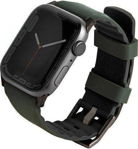 Uniq Išmaniojo laikrodžio Apple Watch 4/5/6/7/SE magnetinis/dvipusis dirželis, Žalios spalvos, 44/45/49mm