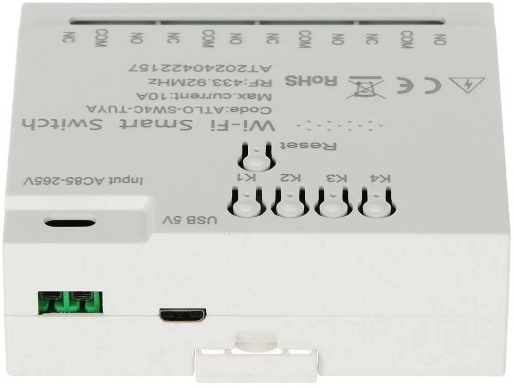 IŠMANUS ATLO-SW4C-TUYA Wi-Fi jungiklis, Tuya Smart